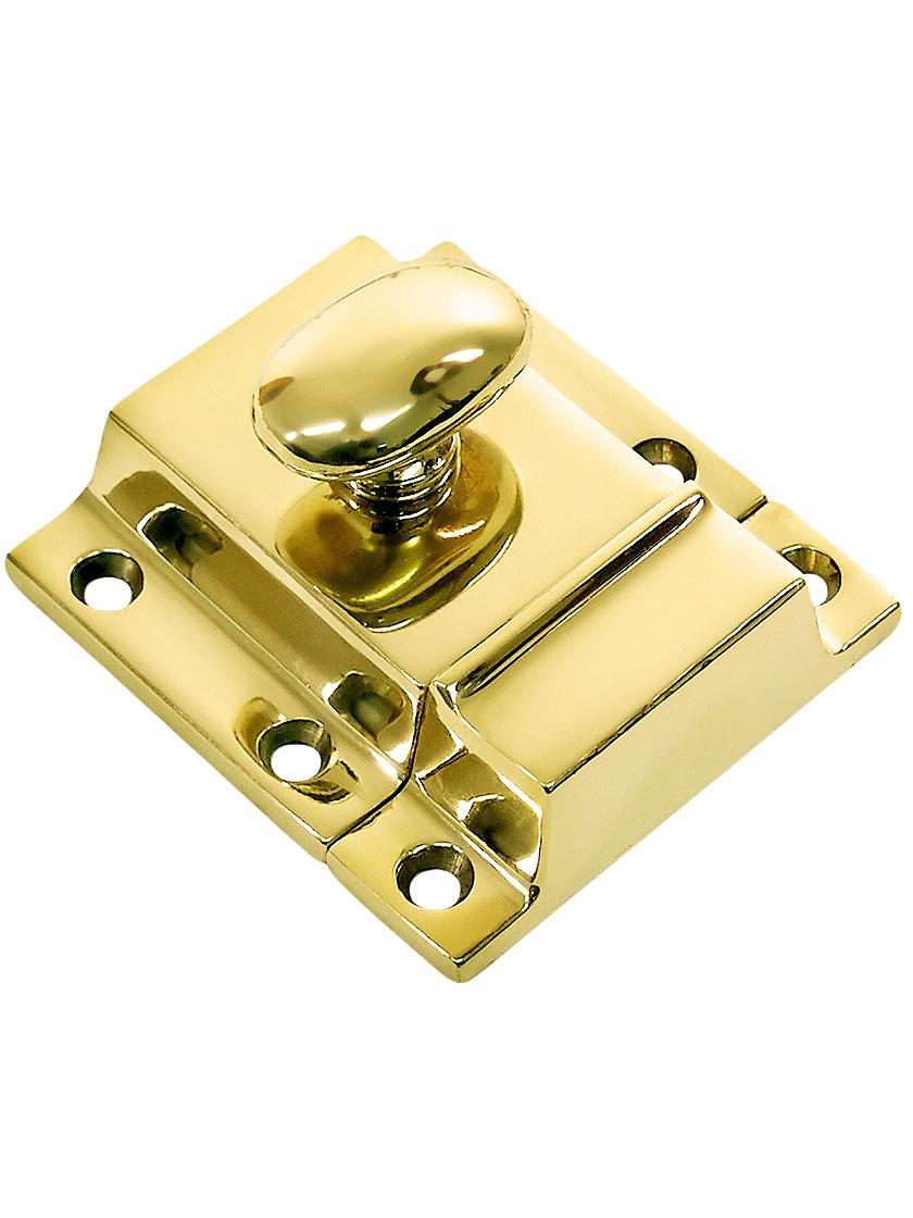 Large Cast Brass Cupboard Latch in Polished